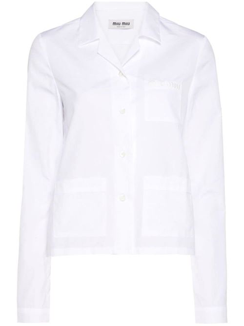 Camicia in popeline MIU MIU | MK188815ULF0009